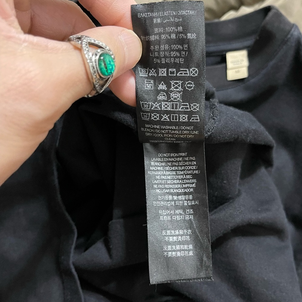 EUC Men’s Medium/Women’s Large Burberry Emerson Oversized Tee With TB Monogram - Picture 11 of 12